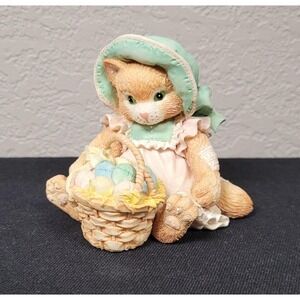 Enesco Calico Kittens Figurine Easter Wishes Coming Your Way #623571 (1993)